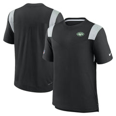 New York Jets Sideline Tonal Logo Performance Player T-Shirt - Black outlet