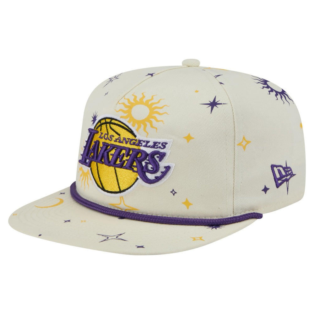 Los Angeles Lakers Lunar Golfer Snapback Hat - Cream discount