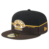 Boston Bruins New Era Vintage Color Dip 59FIFTY Fitted Hat - Brown/Black Hats