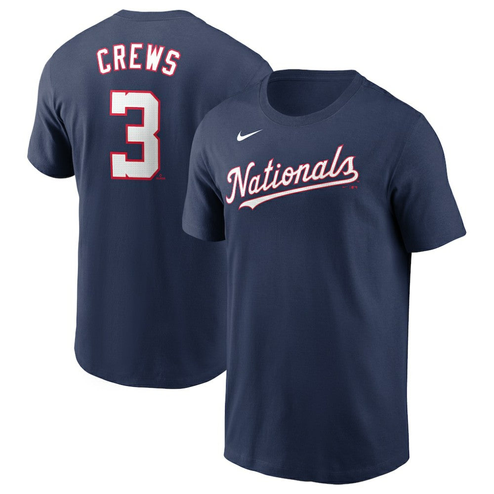 Dylan Crews Washington Nationals Fuse Name & Number T-Shirt Navy