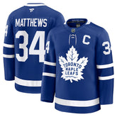 Auston Matthews Toronto Maple Leafs Fanatics Captain Patch Home Premium Jersey - Blue Jerseys