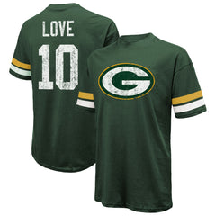 Jordan Love Green Bay Packers Majestic Threads Name & Number Oversize Fit T-Shirt - Green sale
