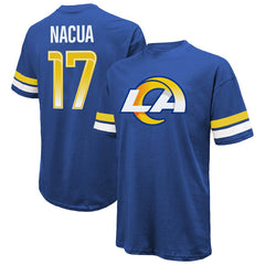 Puka Nacua Los Angeles Rams Majestic Threads Name & Number Oversized Fit T-Shirt - Royal discount