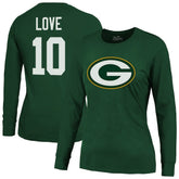 Jordan Love Green Bay Packers Majestic Threads Women's Name & Number Long Sleeve T-Shirt - Green cheap