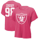 Maxx Crosby Las Vegas Raiders Majestic Threads Women's Name & Number T-Shirt - Pink discount