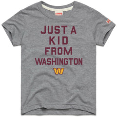 Washington Commanders Homage Youth Just a Kid Tri-Blend T-Shirt - Gray outlet