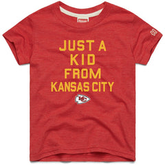 Kansas City Chiefs Homage Youth Just a Kid Tri-Blend T-Shirt - Red online