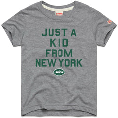 New York Jets Homage Youth Just a Kid Tri-Blend T-Shirt - Gray discount