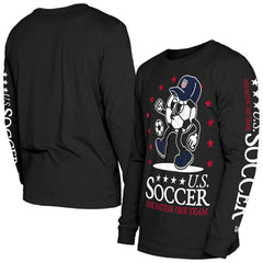 USMNT New Era Old School Sport Long Sleeve T-Shirt - Black on sale