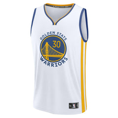 Stephen Curry Golden State Warriors Fast Break Replica Jersey sale - Association Editi- White for sale