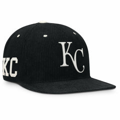Kansas City Royals Pro Corduroy Structured Snapback Hat Black