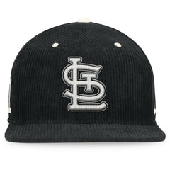 St. Louis Cardinals Pro Corduroy Structured Snapback Hat Black