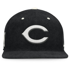 Cincinnati Reds Pro Corduroy Structured Snapback Hat Black