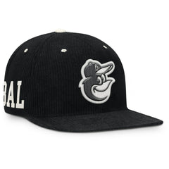 Baltimore Orioles Pro Corduroy Structured Snapback Hat Black