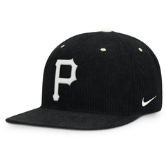 Pittsburgh Pirates Pro Corduroy Structured Snapback Hat Black