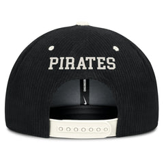 Pittsburgh Pirates Pro Corduroy Structured Snapback Hat Black