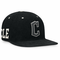 Cleveland Guardians Pro Corduroy Structured Snapback Hat Black