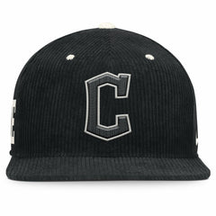 Cleveland Guardians Pro Corduroy Structured Snapback Hat Black