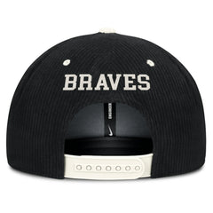 Atlanta Braves Pro Corduroy Structured Snapback Hat Black