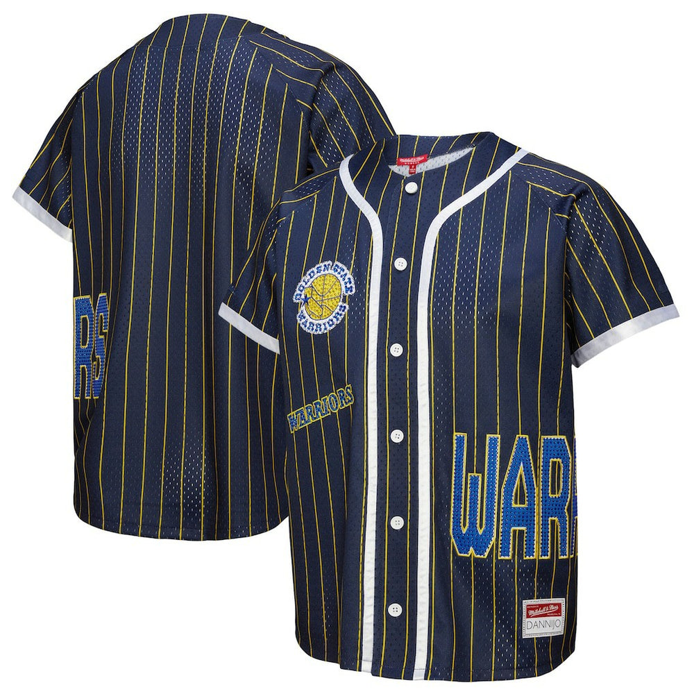 Golden State Warriors x DANNIJO Women's Fashion Baseball Jersey sale - Blue cheap