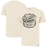 Boston Bruins '47 Poke Check Franklin T-Shirt - Cream T-shirts