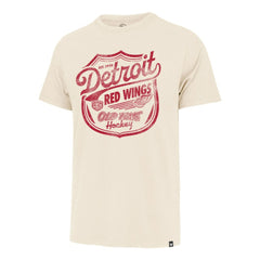 Detroit Red Wings '47 Poke Check Franklin T-Shirt - Cream T-shirts