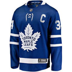 Auston Matthews Toronto Maple Leafs Fanatics Captain Patch Home Breakaway Player Jersey - Blue Jerseys