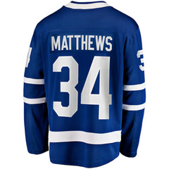 Auston Matthews Toronto Maple Leafs Fanatics Captain Patch Home Breakaway Player Jersey - Blue Jerseys
