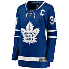 Auston Matthews Toronto Maple Leafs Fanatics Women's Captain Patch Home Breakaway Player Jersey - Blue Jerseys