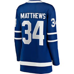 Auston Matthews Toronto Maple Leafs Fanatics Women's Captain Patch Home Breakaway Player Jersey - Blue Jerseys