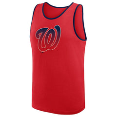 Washington Nationals Logo Athletic Unmatched Success Tank Top Red