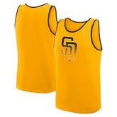 San Diego Padres Logo Athletic Unmatched Success Tank Top Gold