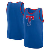 Texas Rangers Logo Athletic Unmatched Success Tank Top Royal