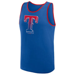 Texas Rangers Logo Athletic Unmatched Success Tank Top Royal