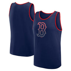 Boston Red Sox Logo Athletic Unmatched Success Tank Top Navy