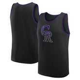Colorado Rockies Logo Athletic Unmatched Success Tank Top Black