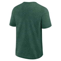 Athletics Logo Athletic Top Notch T-Shirt Heather Green