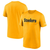 Pittsburgh Steelers Primetime Legend Wordmark Performance T-Shirt - Gold sale