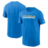 Los Angeles Chargers Primetime Wordmark Essential T-Shirt - Powder Blue sale