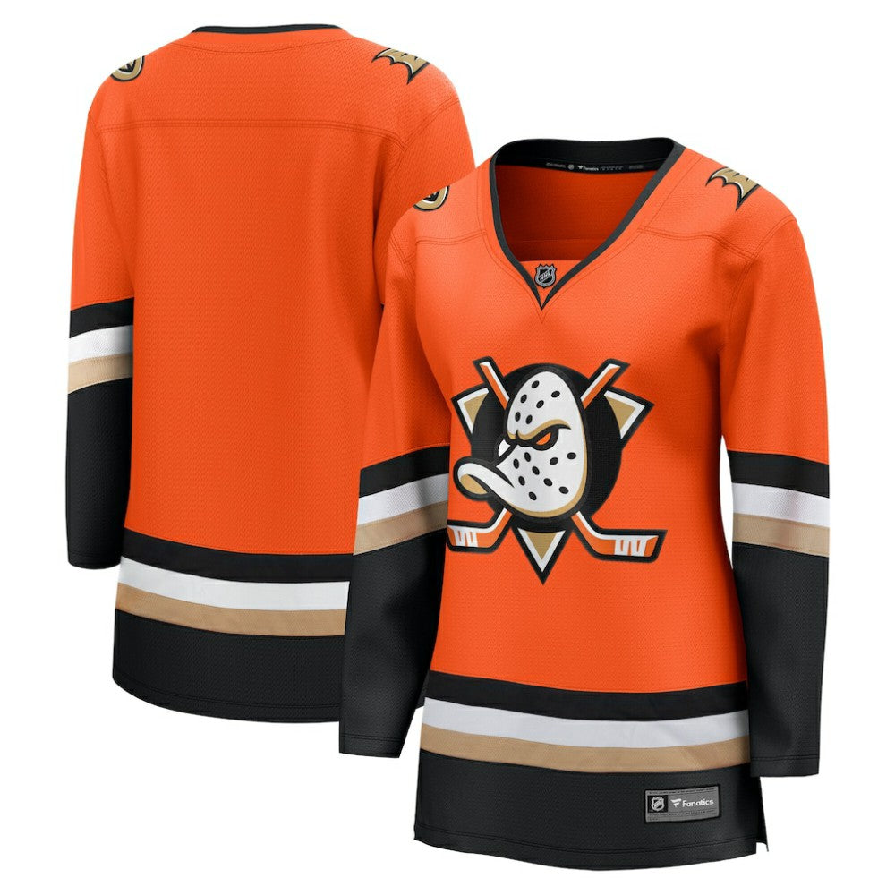 Anaheim Ducks Fanatics Women's Home Breakaway Jersey - Orange Jerseys
