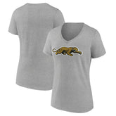 Jacksonville Jaguars Women's Classic Logo V-Neck T-Shirt - Gray cheap