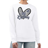 Tampa Bay Lightning G-III 4Her by Carl Banks Women's Animal Print Heart Fleece Pullover Sweatshirt - White Sweatshirts