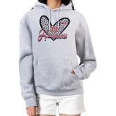 Carolina Hurricanes G-III 4Her by Carl Banks Women's Animal Print Heart Fleece Pullover Hoodie - Heather Gray Hoodies