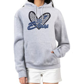 St. Louis Blues G-III 4Her by Carl Banks Women's Animal Print Heart Fleece Pullover Hoodie - Heather Gray Hoodies