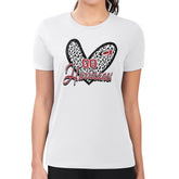 Carolina Hurricanes G-III 4Her by Carl Banks Women's Super-Slim Fit Lightweight Animal Print Heart T-Shirt - White T-shirts