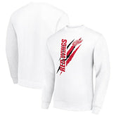 Detroit Red Wings Starter Color Scratch Pullover Sweatshirt - White Sweatshirts