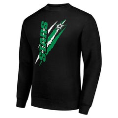 Dallas Stars Starter Color Scratch Pullover Sweatshirt - Black Sweatshirts