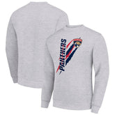 Florida Panthers Starter Color Scratch Pullover Sweatshirt - Heather Gray Sweatshirts