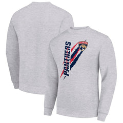 Florida Panthers Starter Color Scratch Pullover Sweatshirt - Heather Gray Sweatshirts