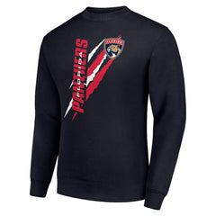 Florida Panthers Starter Color Scratch Pullover Sweatshirt - Navy Sweatshirts